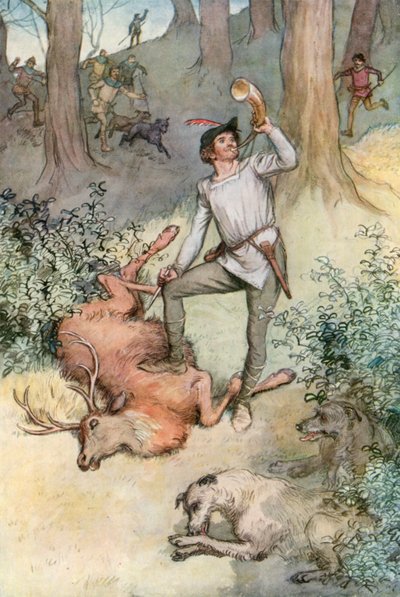 Illustration för Shakespeares As You Like It av Hugh Thomson