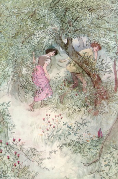 Illustration för Shakespeares As You Like It av Hugh Thomson