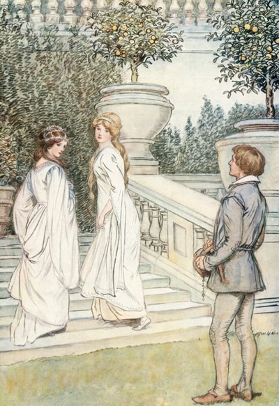 Illustration för Shakespeares som du gillar det av Hugh Thomson