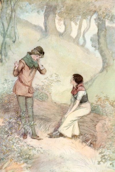 Illustration för Shakespeares som du gillar det av Hugh Thomson