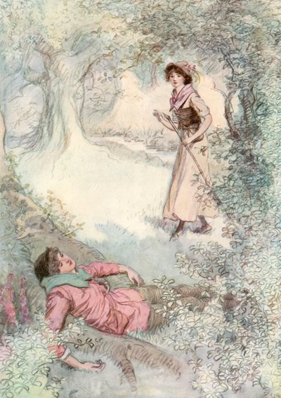 Illustration för Shakespeares som du gillar det av Hugh Thomson