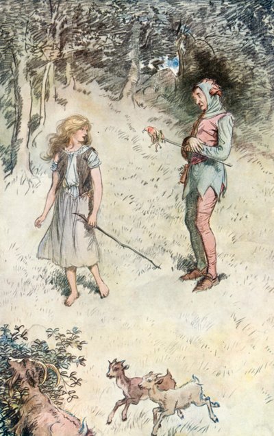 Illustration för Shakespeares som du gillar det av Hugh Thomson