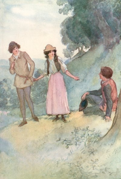 Illustration för Shakespeares som du gillar det av Hugh Thomson