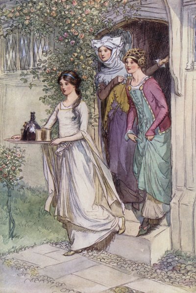 Illustration för The Merry Wives of Windsor av Hugh Thomson