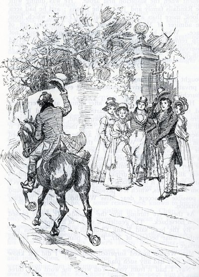 "Mr Perry passant a cheval" (illustration) av Hugh Thomson