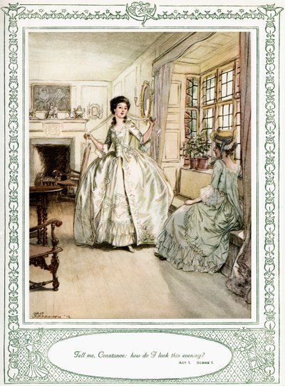 Oliver Goldsmiths pjäs She Stoops to Conquer av Hugh Thomson