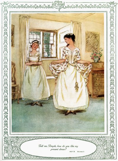 Oliver Goldsmiths pjäs She Stoops to Conquer av Hugh Thomson