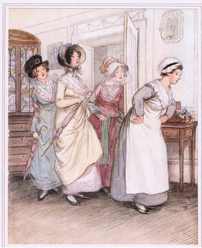 Patty inleder systrarna, Willoughby och Miss Henrietta av Hugh Thomson