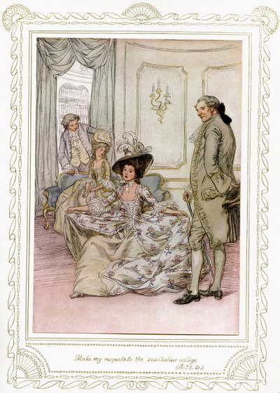 Richard Brinsley Sheridans pjäs av Hugh Thomson