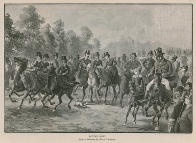 Rotten Row, Hyde Park, London av Hugh Thomson