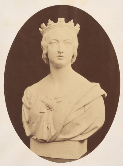 Kopia av en byst av Hennes Majestät Drottning Victoria, av Joseph Durham, Esq. F.S.A., 1857. av Hugh Welch Diamond