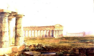 Templen i Paestum av Hugh William Williams