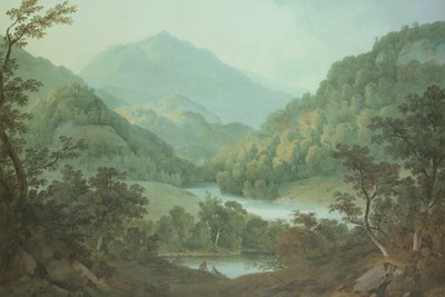 Utsikt över Dundurn från Dunira (wc på papper) av Hugh William Williams