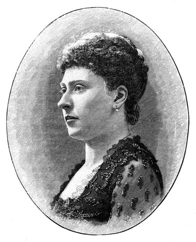 Prinsessan Beatrice, yngsta dotter till drottning Victoria, 1900. av Hughes and Mullins