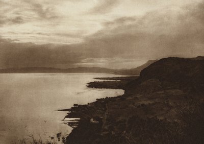 Mexiko: Chapalasjön (svartvitt foto) av Hugo Brehme