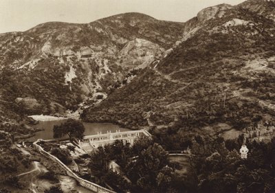 Mexiko: Guanajuato, Esclusa (svartvitt foto) av Hugo Brehme