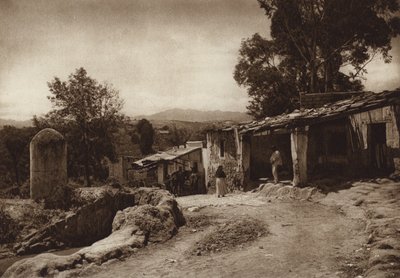 Mexiko: San Esteban, utkanten av huvudstaden Mejico (svartvitt foto) av Hugo Brehme