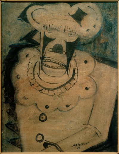 Ledsen clown av Hugo Scheiber