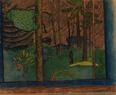 Höst i skogen av Hugo Simberg