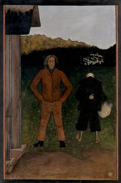 Döden och bonden, 1896. av Hugo Simberg