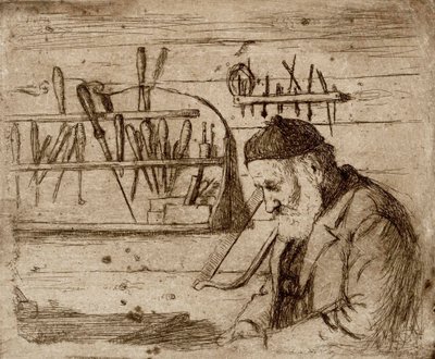Far i sin verkstad av Hugo Simberg