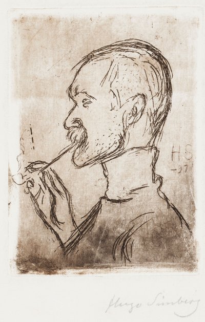 Gallen-Kallela med sin pipa av Hugo Simberg