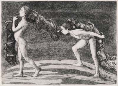 Girlangbärare II av Hugo Simberg