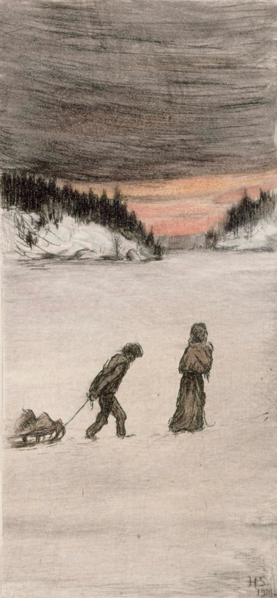 På väg hem av Hugo Simberg