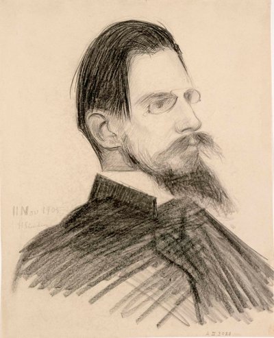 Porträtt av Otto Donner av Hugo Simberg
