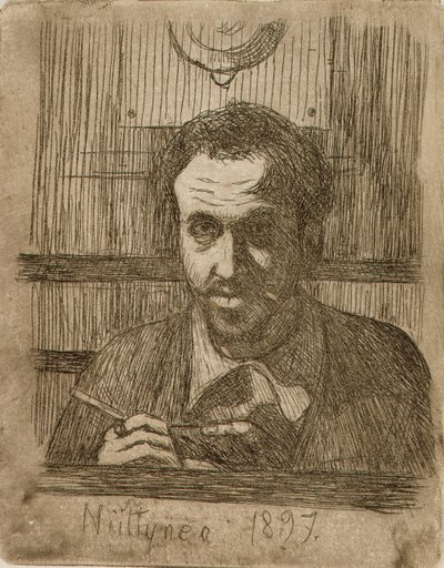 Självporträtt II av Hugo Simberg