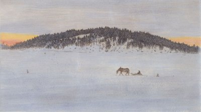 Vinterväg I av Hugo Simberg