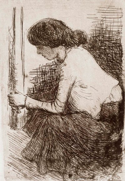 Sittande kvinna av Hugo Simberg