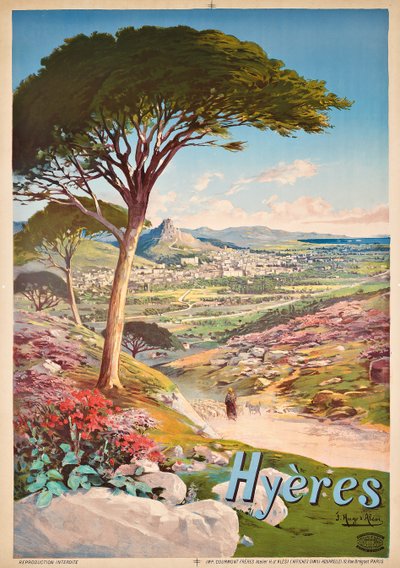Affischreklam Hyeres, Frankrike, 1900 av Hugo d Alesi