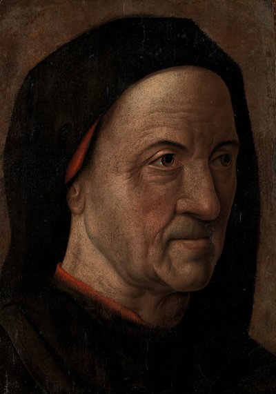 Porträtt av en gammal man, ca. 1470-75. av Hugo van der Goes
