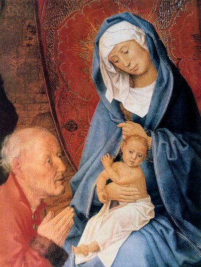The Adoration of the Magi, detalj, 1400-talet. av Hugo van der Goes