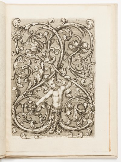 Tavla 14, från Various Designs for Locksmiths av Hugues Brisville