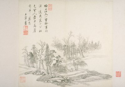 Album After Old Masters And Poems (album (10 blad), bläck på papper) av Hui Wang