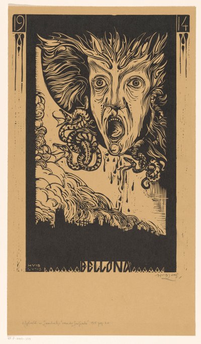Bellona (titel på objekt) av Huib Luns (signed by artist)
