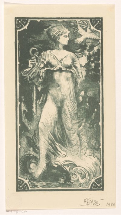 Personifiering av hoppet av Huib Luns (signed by artist)