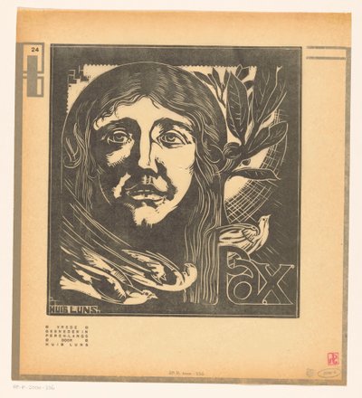 Pax med duvor Fred (titel på objekt) av Huib Luns