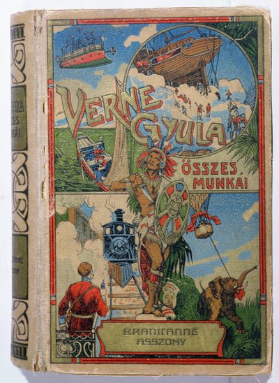 Omslag till Mistress Branican av Jules Verne (1828-1905), tidigt 1900-tal av Hungarian School