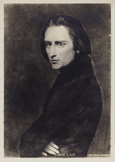 Porträtt av Franz Liszt av Hungarian School