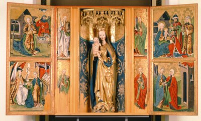 Jungfru Marias altartavla från Szepeshely, ca 1480 (tempera på panel) av Hungarian School