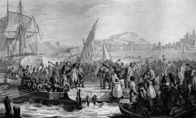 Napoleon 1 i Portoferriao av Huot Huot