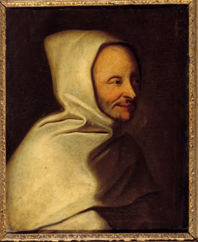 Porträtt av Armand the Bouthiller de Rance, Abbe av Trappe (1626-1700), grundare av Trappistorden Målning efter Hyacinthe Rigaud (1659-1743) 1600-talets sön. 0,4x0,32 m Chantilly, Musee Conde av Hyacinthe (after) Rigaud
