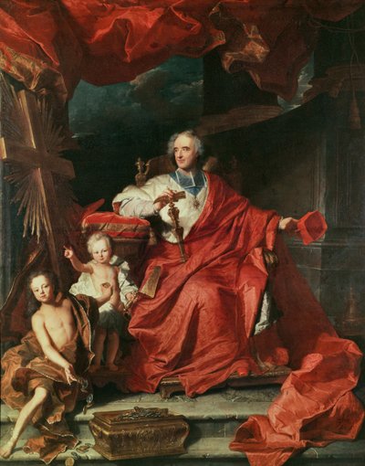 Kardinal de Bouillon (1643-1715) Öppnar den "heliga dörren", 1708 av Hyacinthe Francois Rigaud