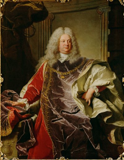 Philipp Ludwig Wenzel greve Sinzendorf ... (målning på duk) av Hyacinthe Francois Rigaud