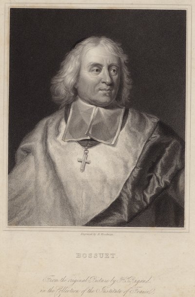 Porträtt av Jacques-Benigne Bossuet av Hyacinthe Francois Rigaud