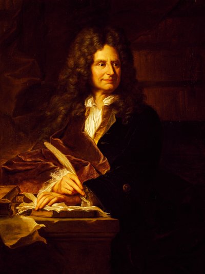 Porträtt av Nicolas Boileau-Despreaux (Paris av Hyacinthe Francois Rigaud