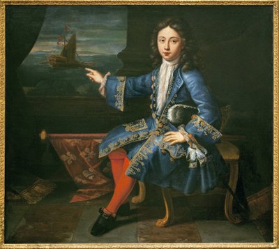 Porträtt av greven av Toulouse (1678-1737). (Erkänd son till Ludvig XIV (1638-1715) och Madame de Montespan (Francoise Athenais, markis av Montespan av Hyacinthe Francois Rigaud